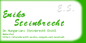 eniko steinbrecht business card